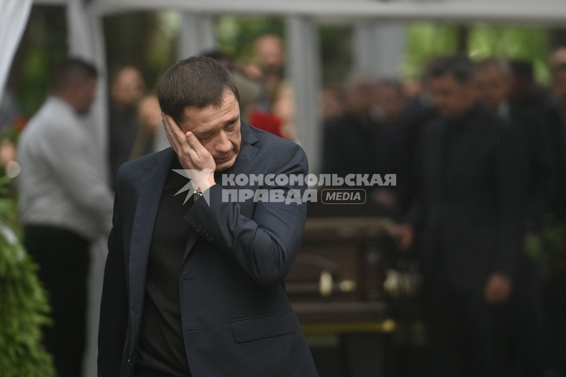 Похороны бывшего министра транспорта РФ Романа Старовойта в Санкт-Петербурге