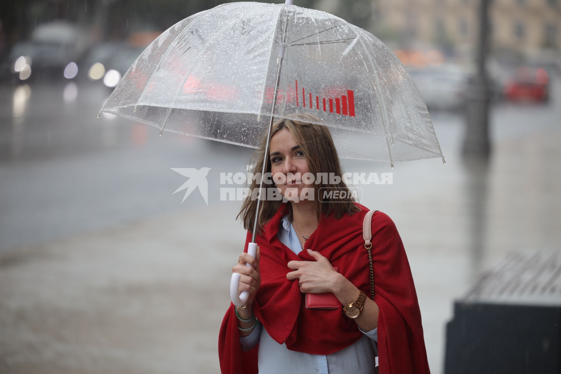 Сильный дождь в Москве