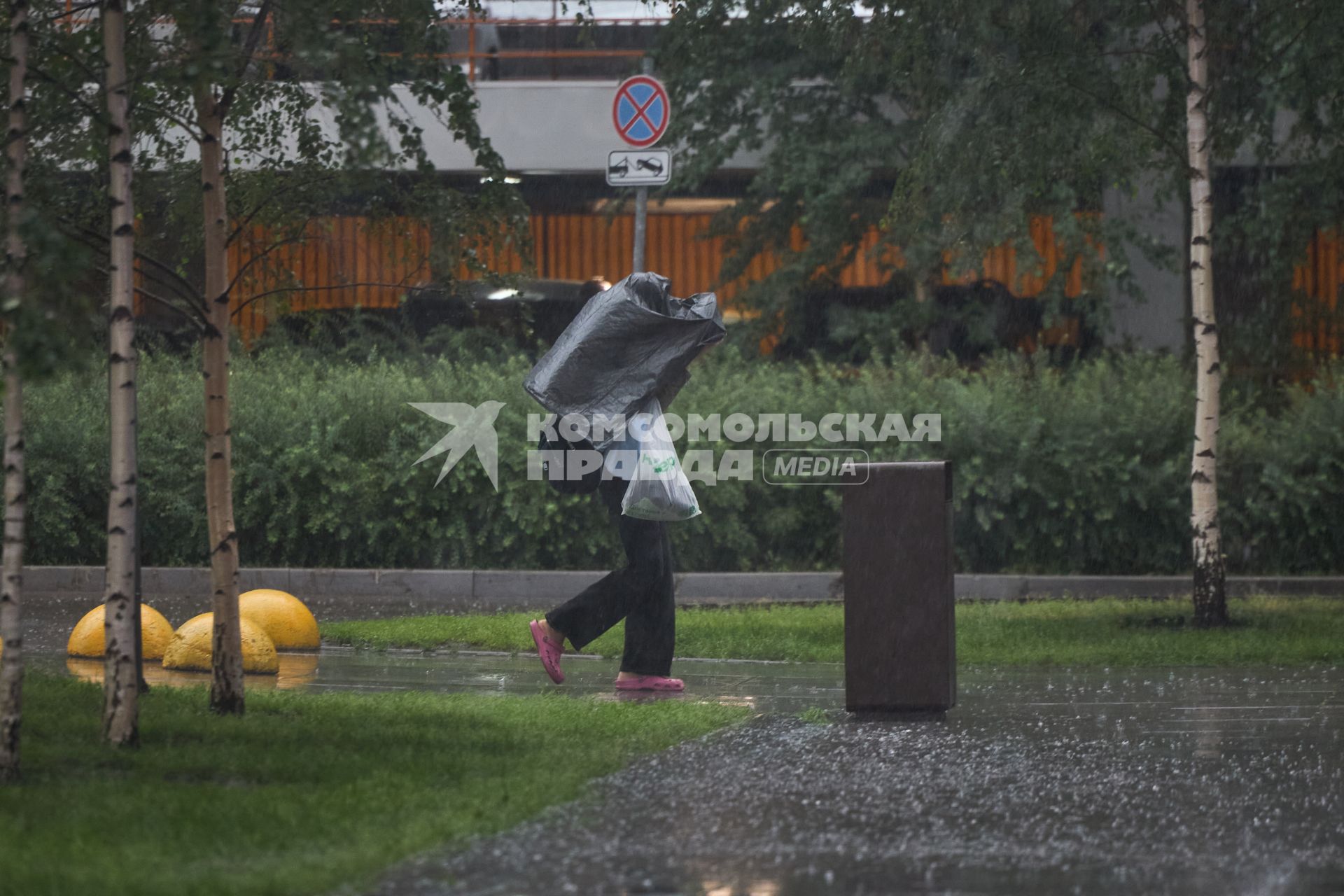 Сильный дождь в Москве