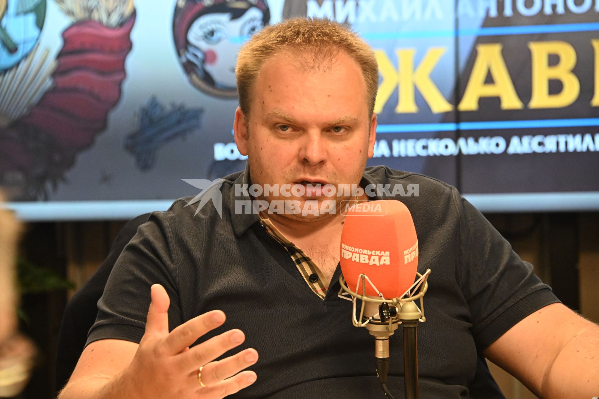 Вадим Мельников на радиостанции \"Комсомольская правда\"