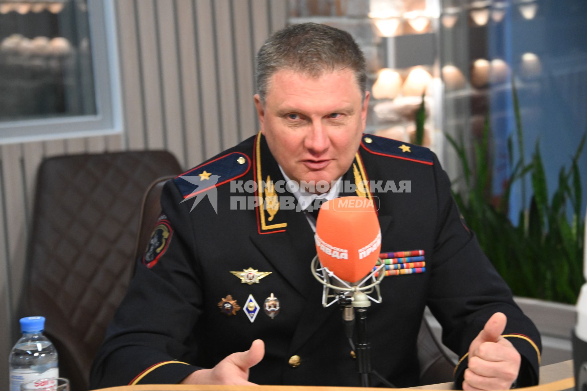 Олег Понарьин на радиостанции \"Комсомольская правда\"
