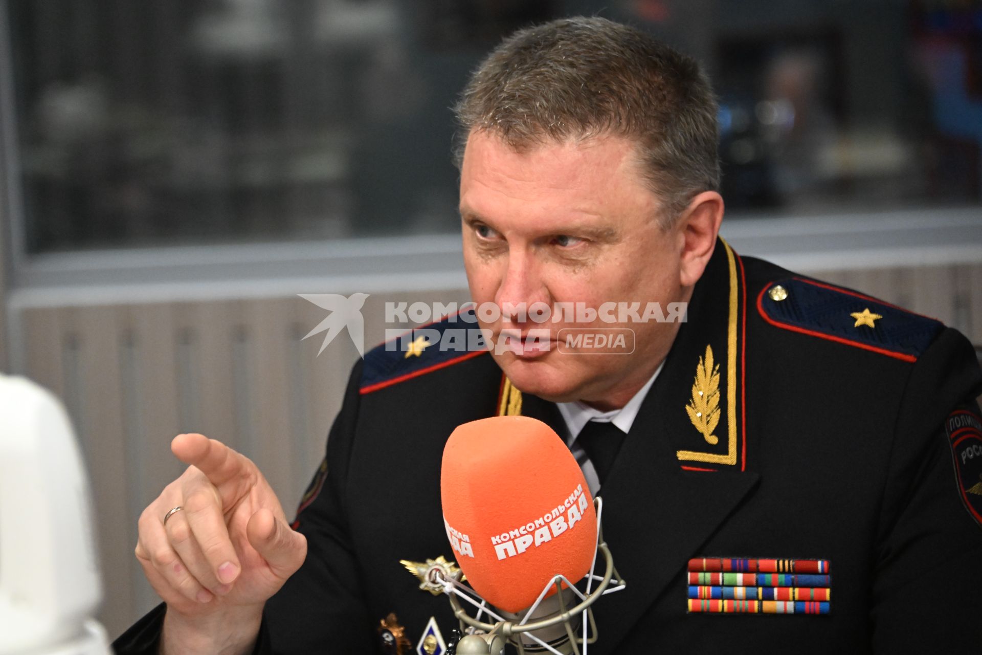 Олег Понарьин на радиостанции \"Комсомольская правда\"