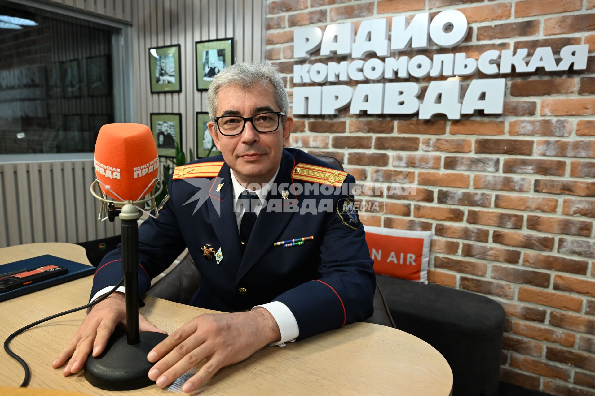 Михаил Игнашкин на радиостанции \"Комсомольская правда\"