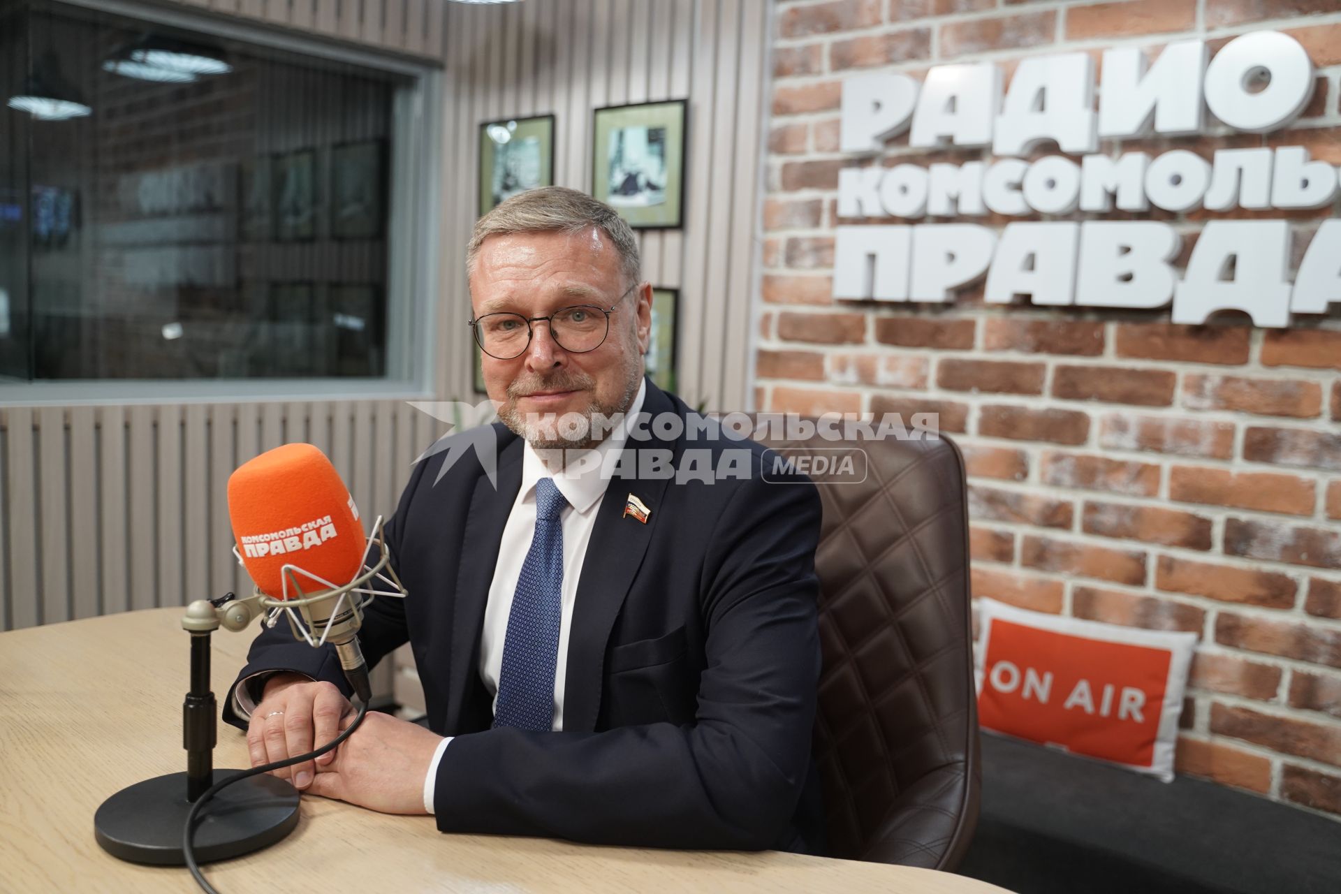 Константин Косачев на радиостанции \"Комсомольская правда\"