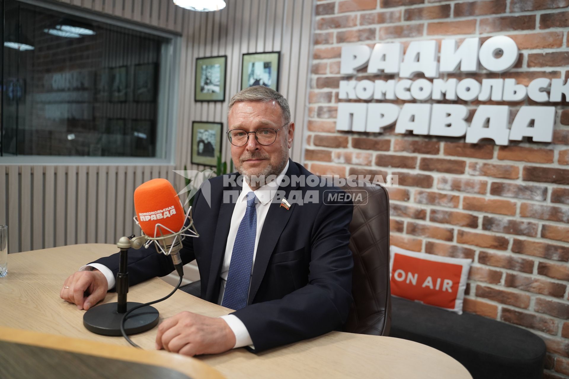 Константин Косачев на радиостанции \"Комсомольская правда\"