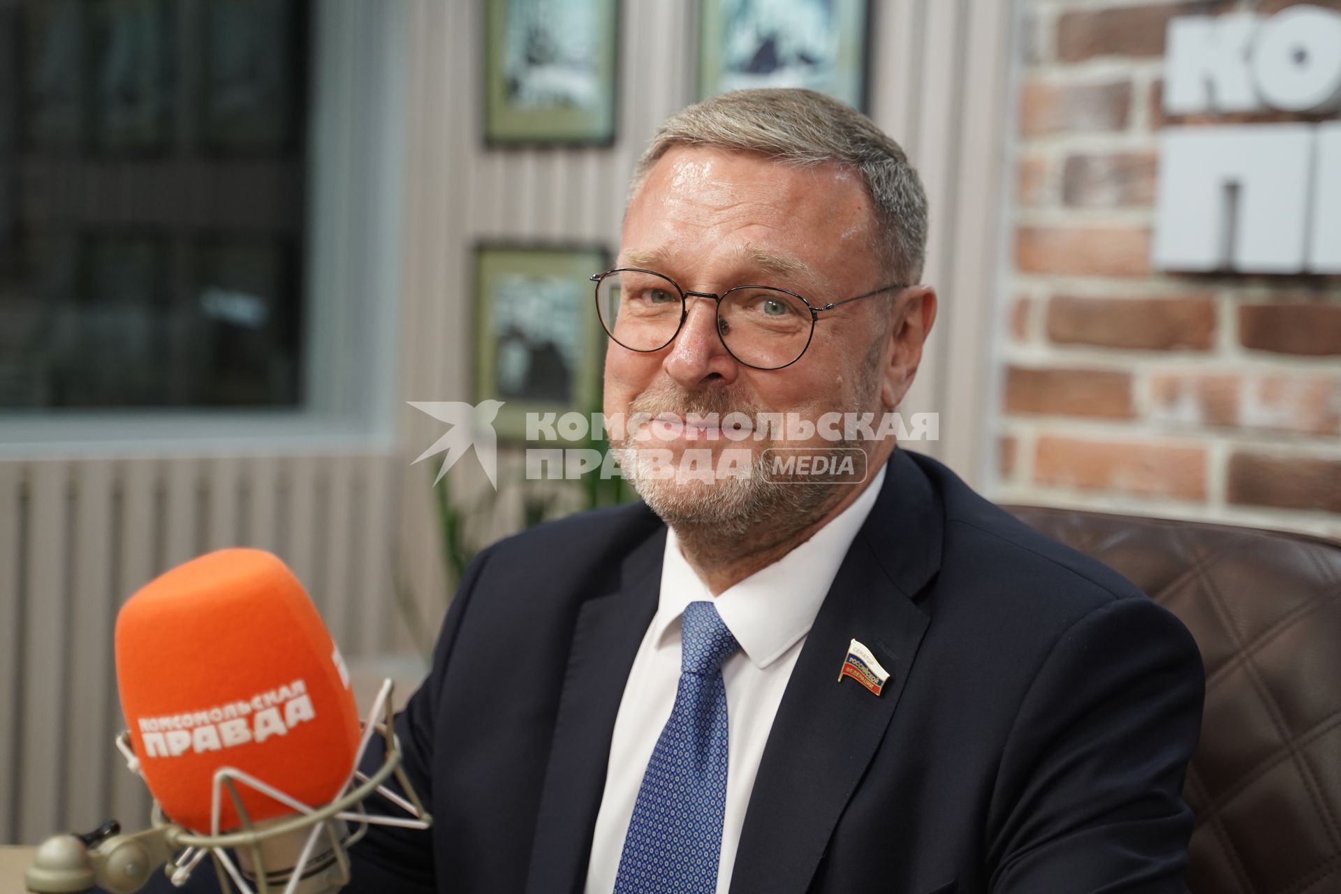 Константин Косачев на радиостанции \"Комсомольская правда\"