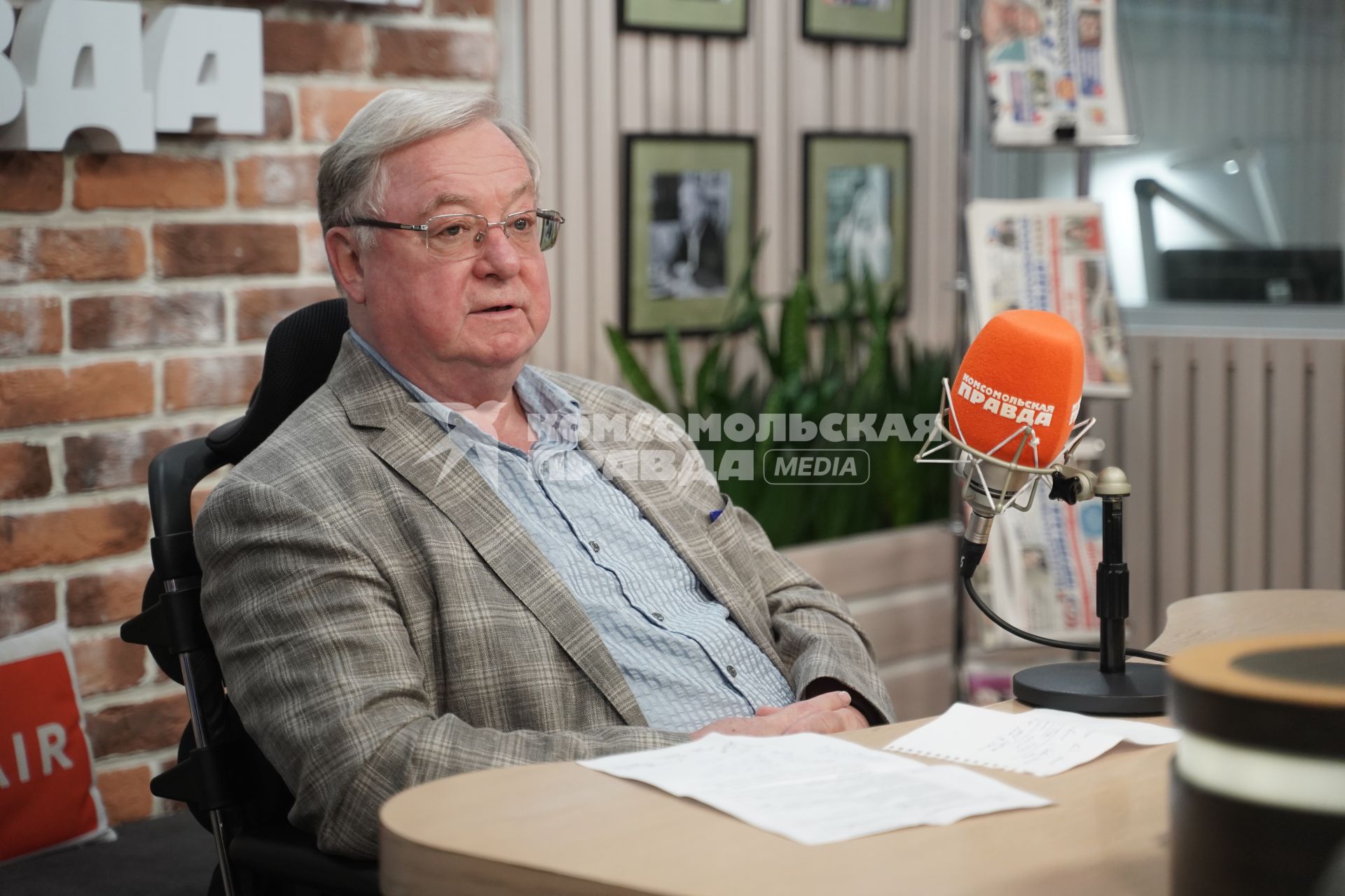 Сергей Степашин на радиостанции \"Комсомольская правда\"
