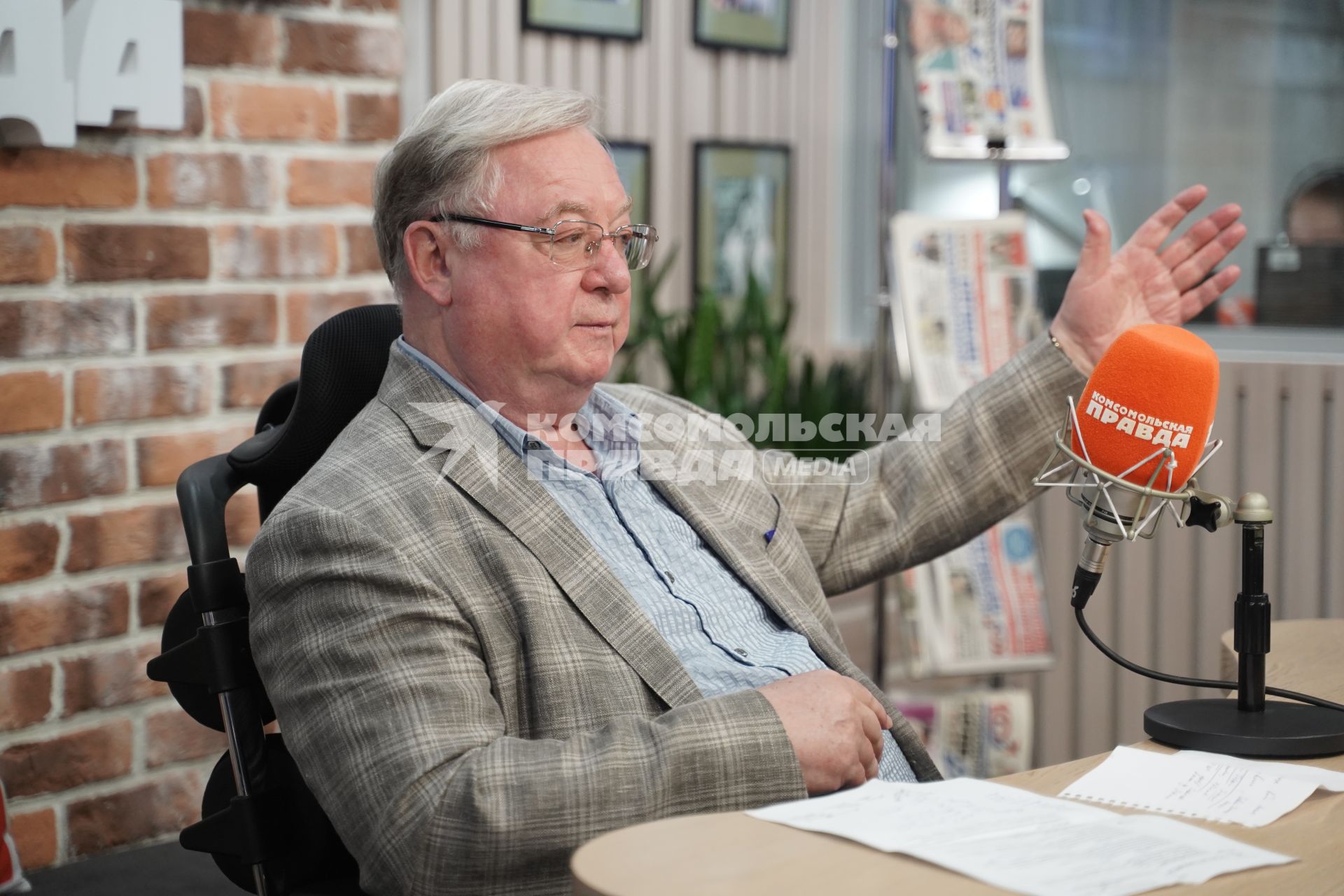 Сергей Степашин на радиостанции \"Комсомольская правда\"