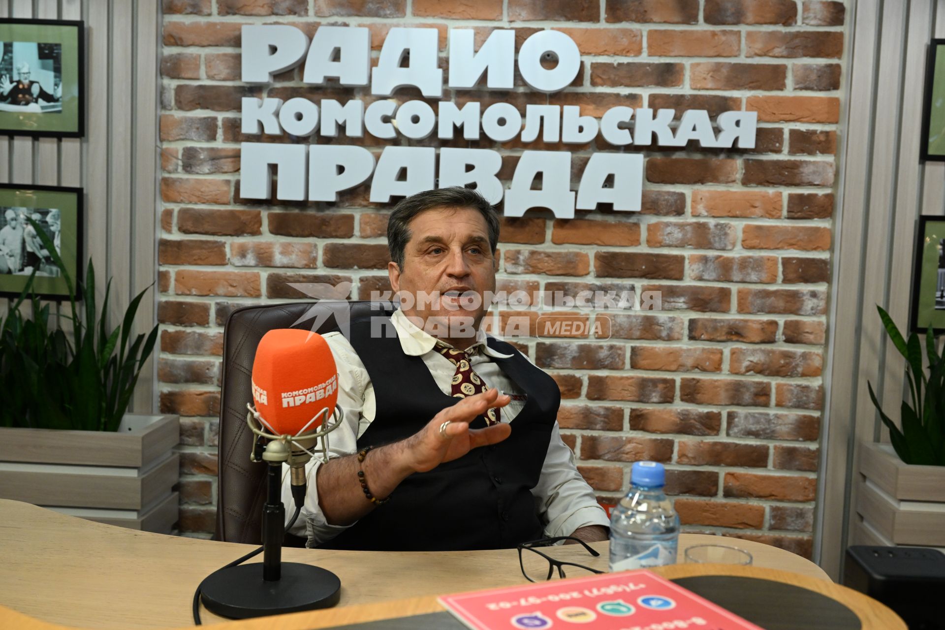 Отар Кушанашвили на радиостанции Комсомольская правда\"