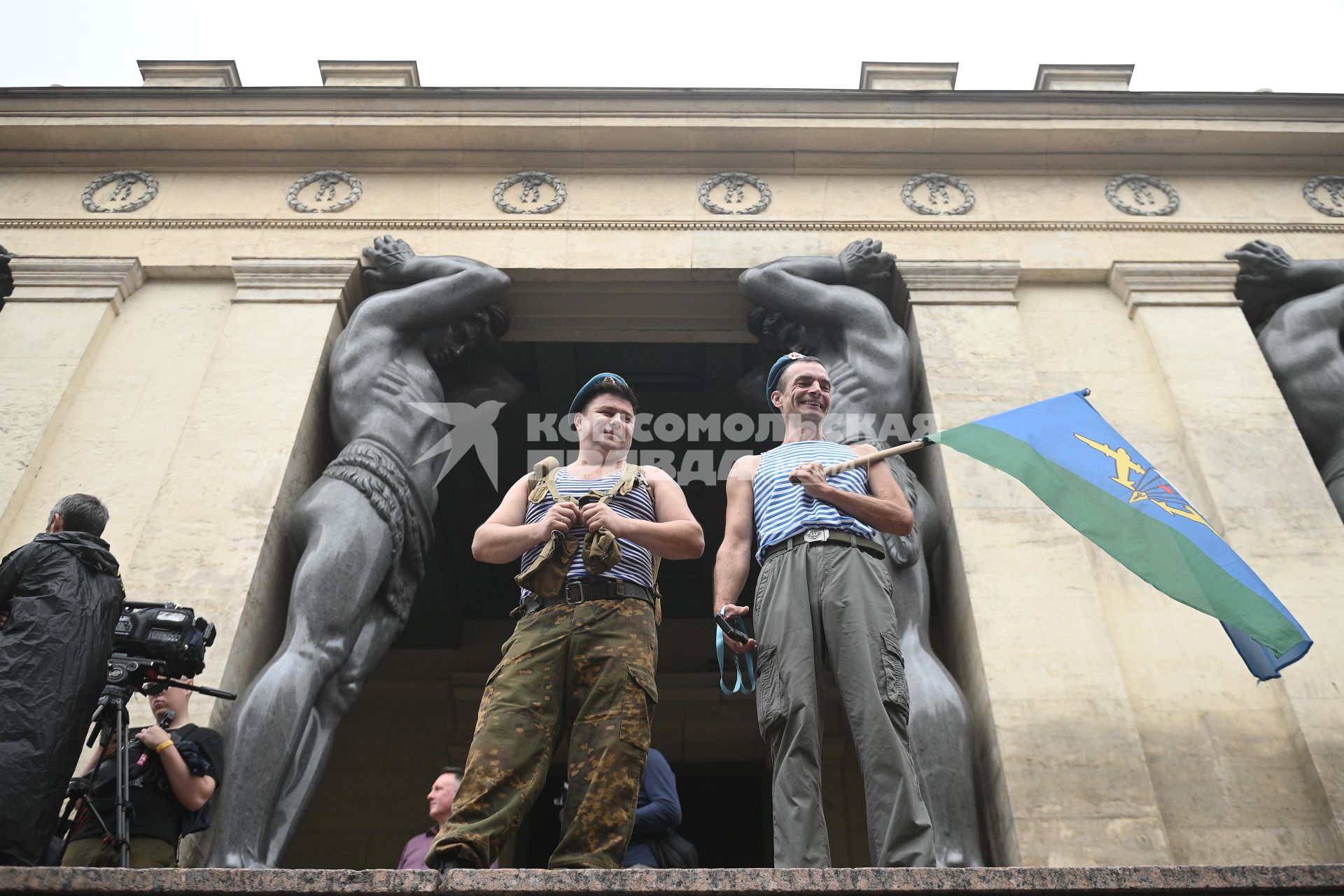 Празднование дня ВДВ в Санкт-Петербурге