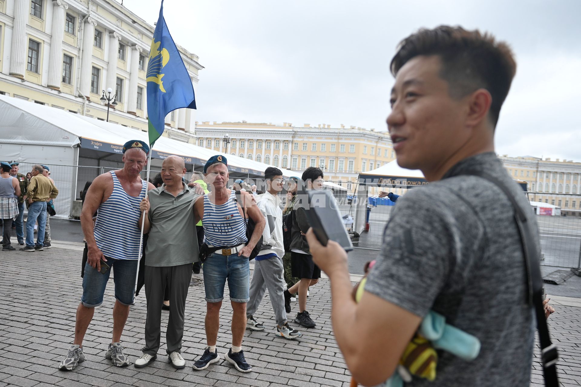 Празднование дня ВДВ в Санкт-Петербурге