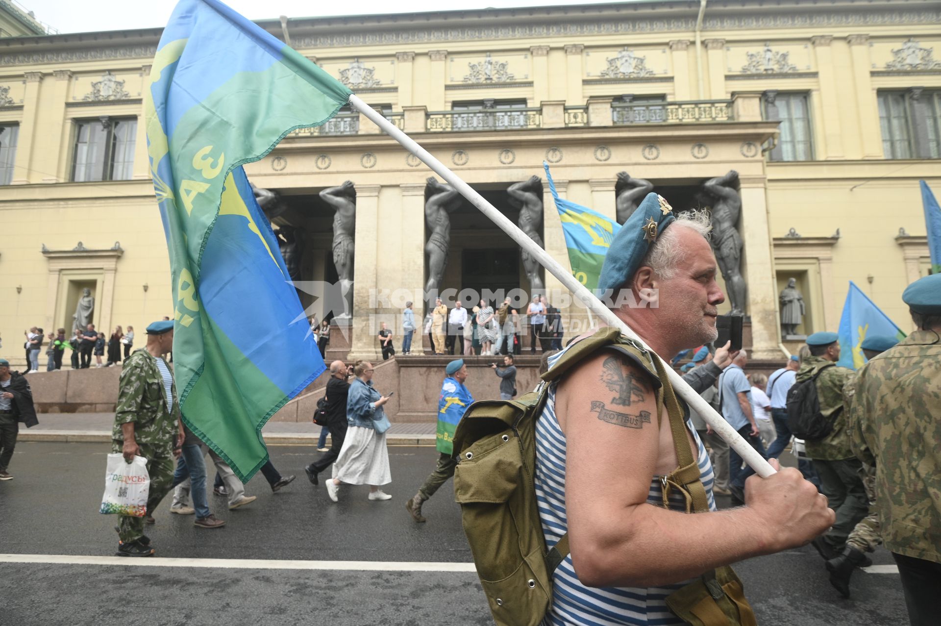 Празднование дня ВДВ в Санкт-Петербурге