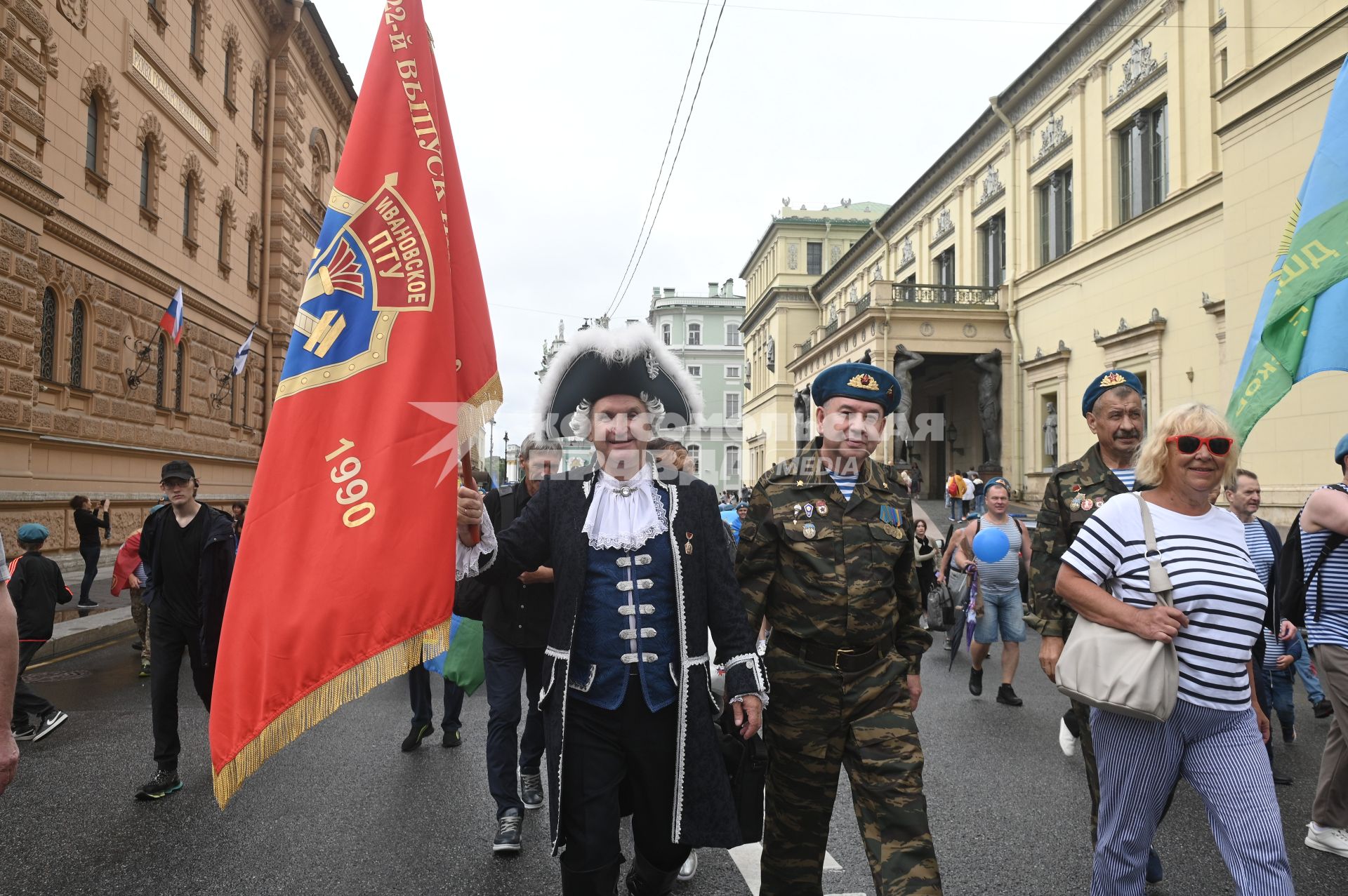Празднование дня ВДВ в Санкт-Петербурге