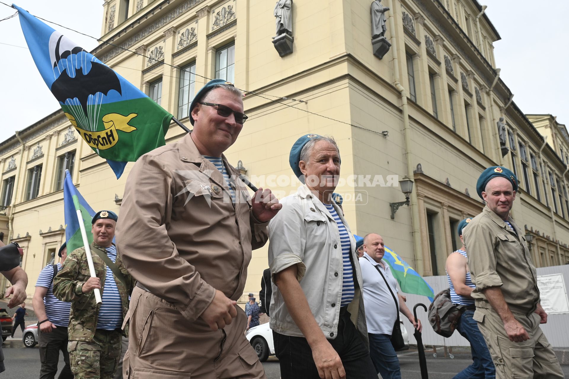 Празднование дня ВДВ в Санкт-Петербурге