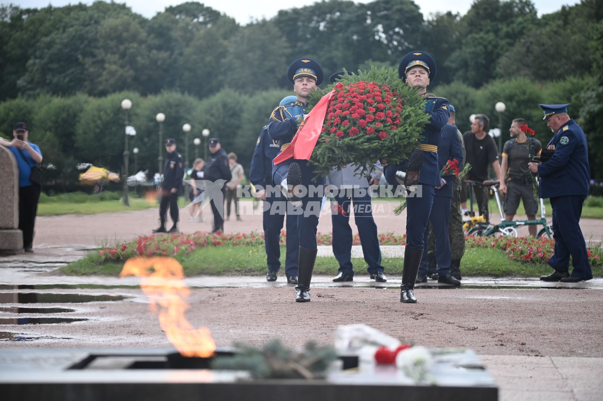 Празднование дня ВДВ в Санкт-Петербурге