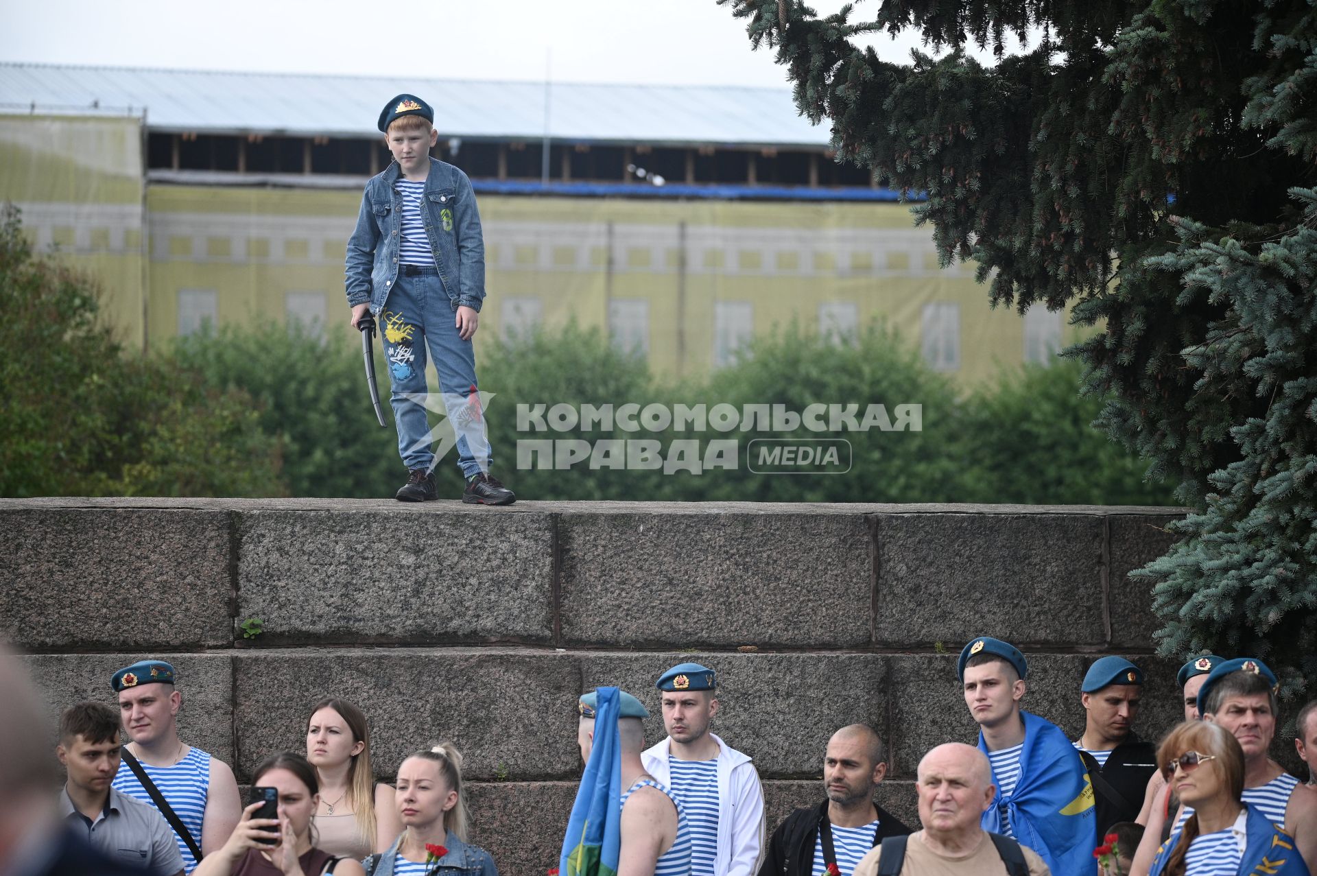 Празднование дня ВДВ в Санкт-Петербурге