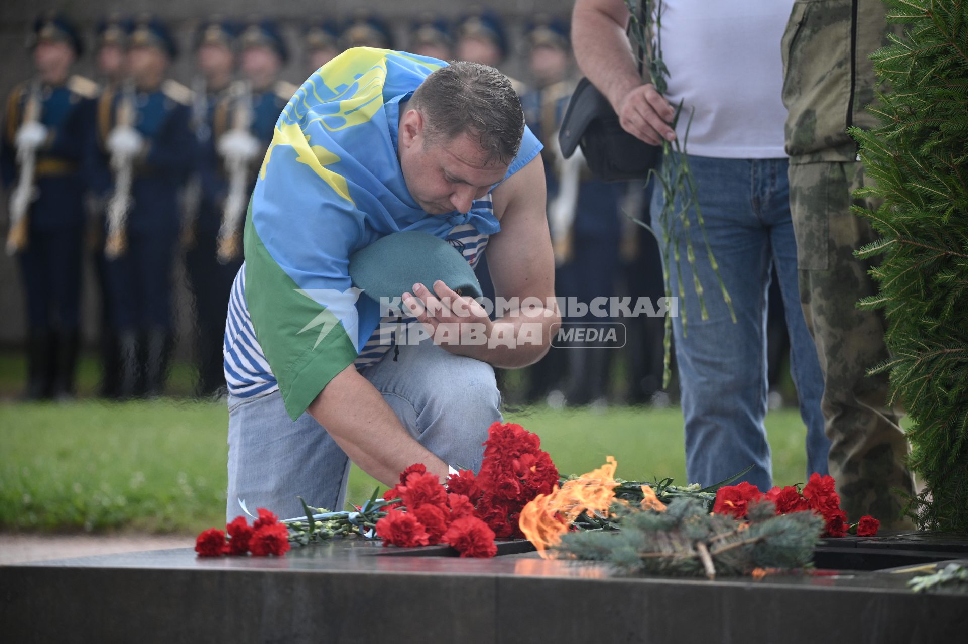 Празднование дня ВДВ в Санкт-Петербурге