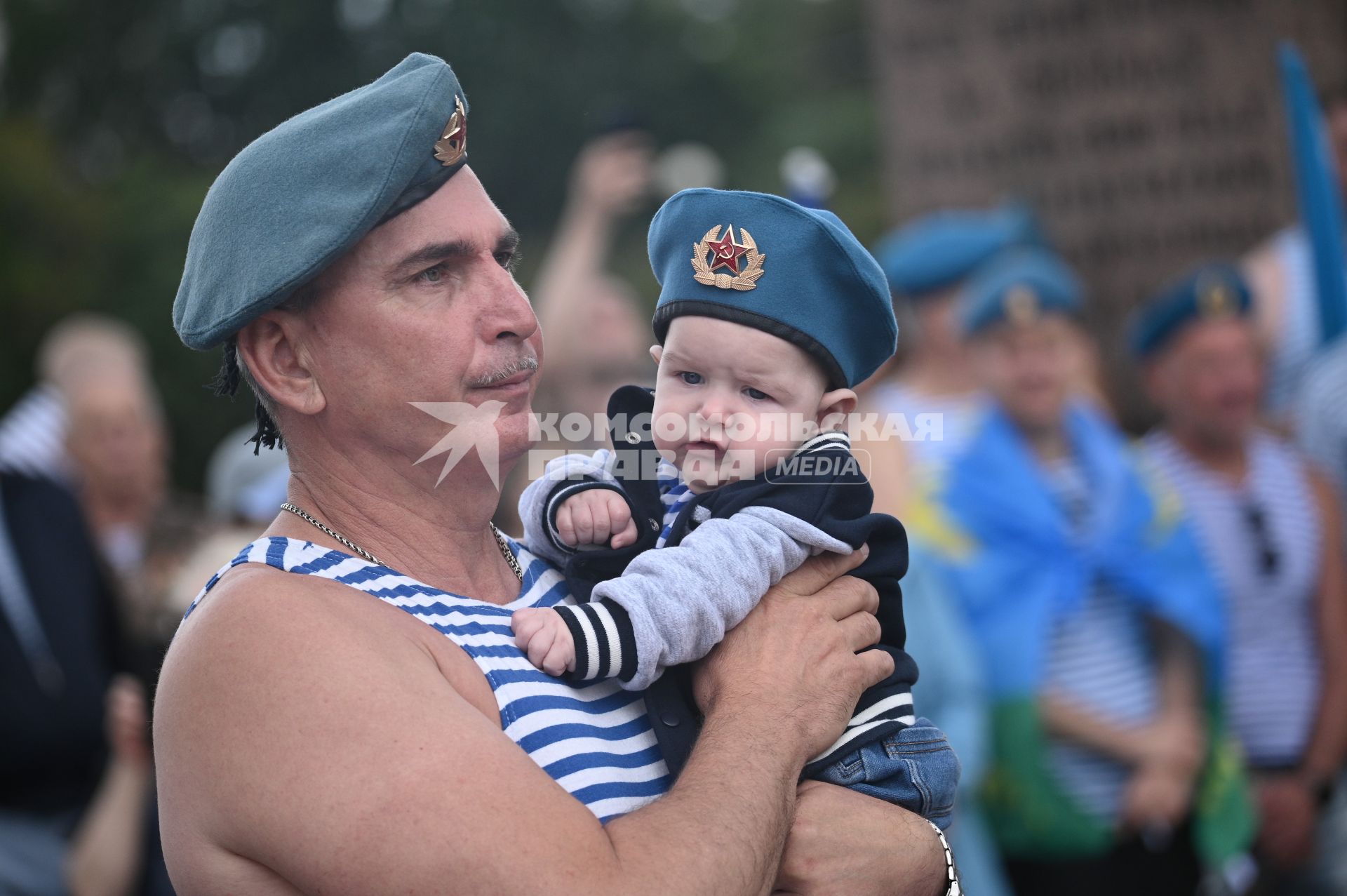 Празднование дня ВДВ в Санкт-Петербурге