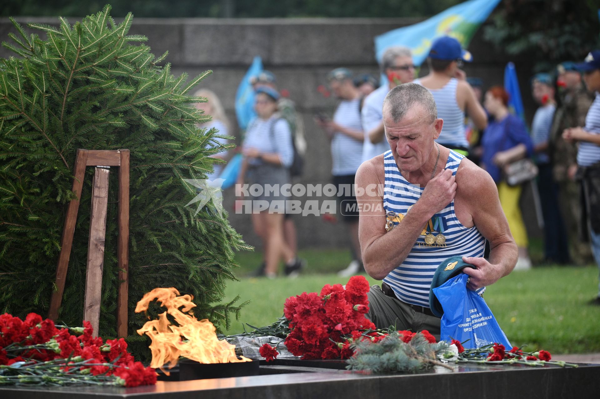Празднование дня ВДВ в Санкт-Петербурге