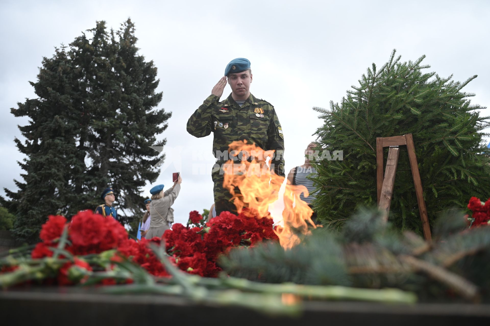 Празднование дня ВДВ в Санкт-Петербурге