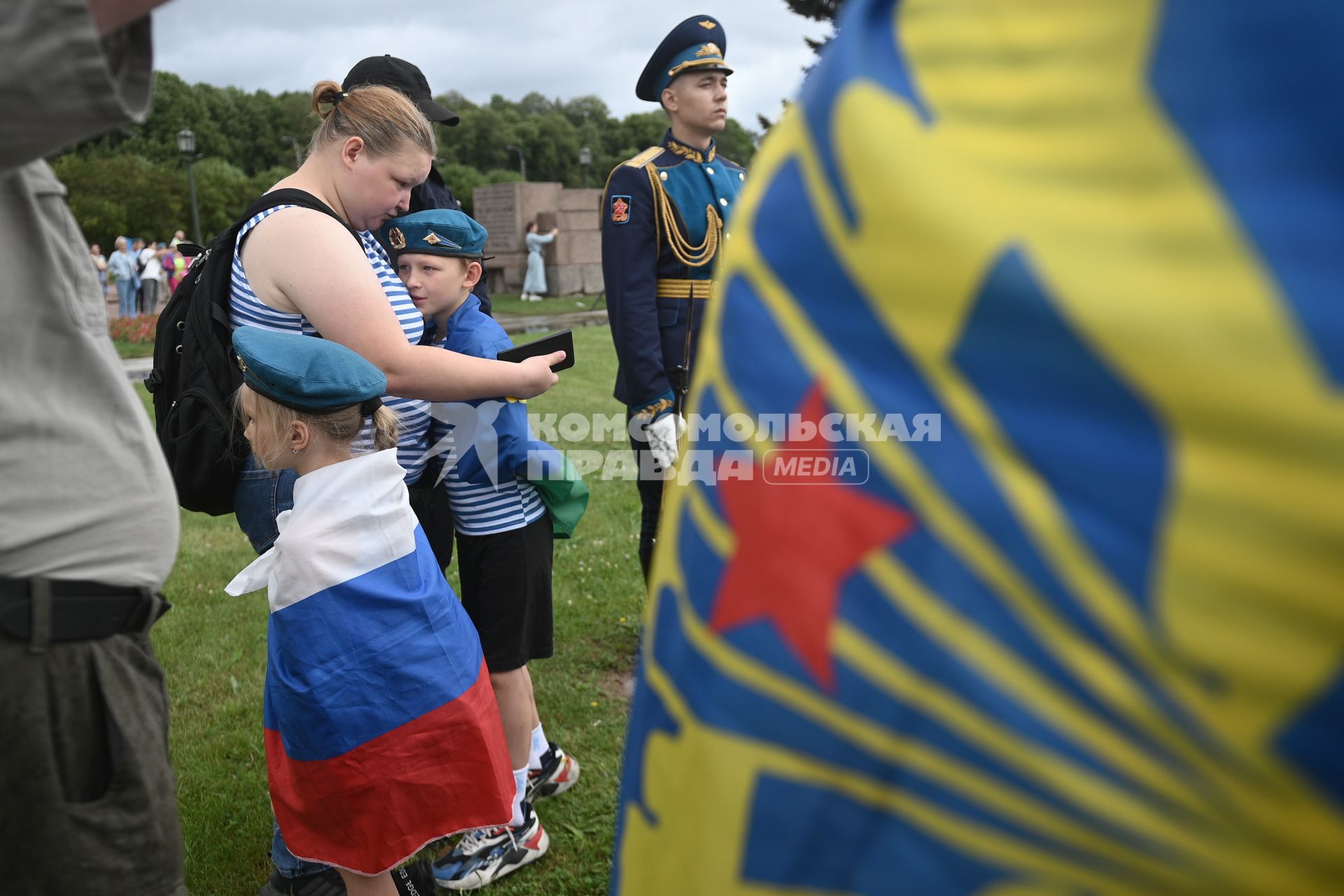 Празднование дня ВДВ в Санкт-Петербурге