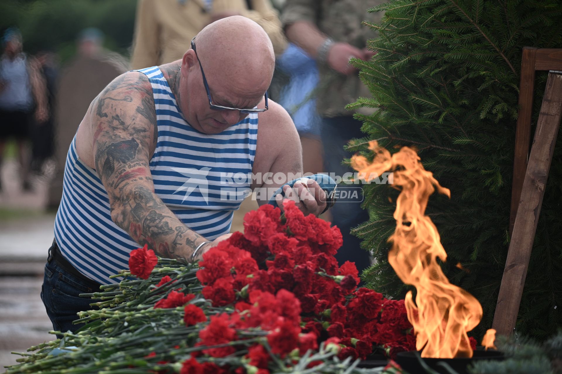 Празднование дня ВДВ в Санкт-Петербурге