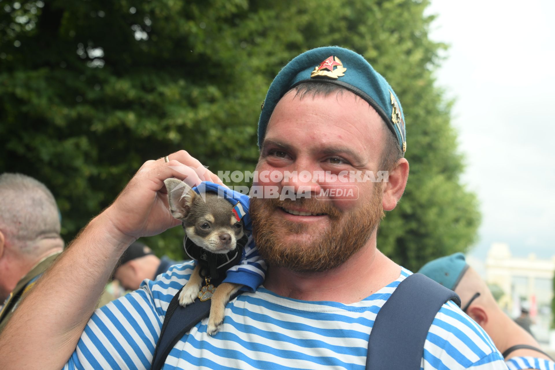 Празднование Дня ВДВ в Москве