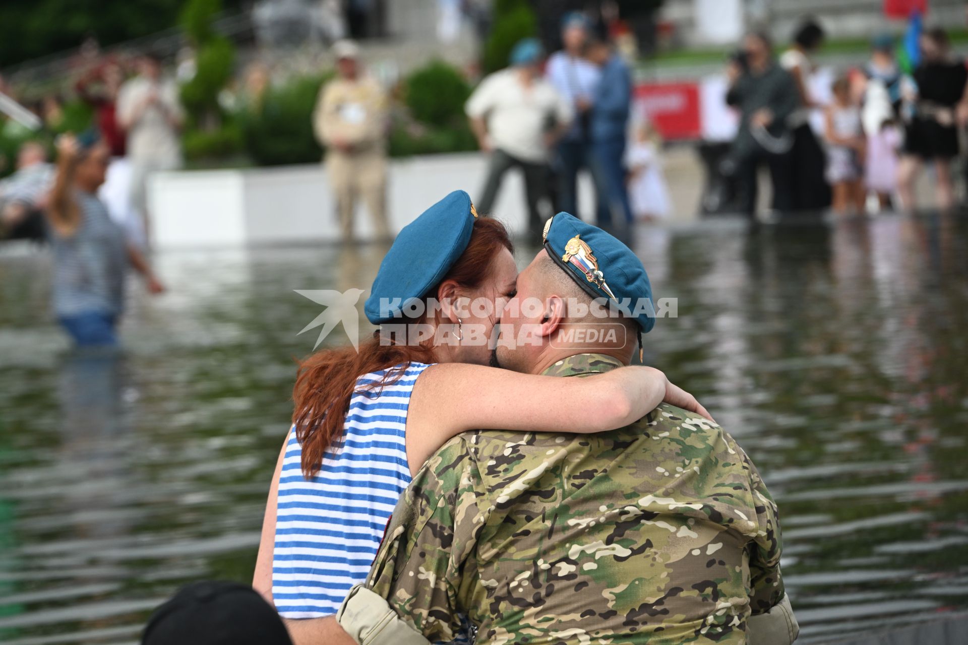 Празднование Дня ВДВ в Москве