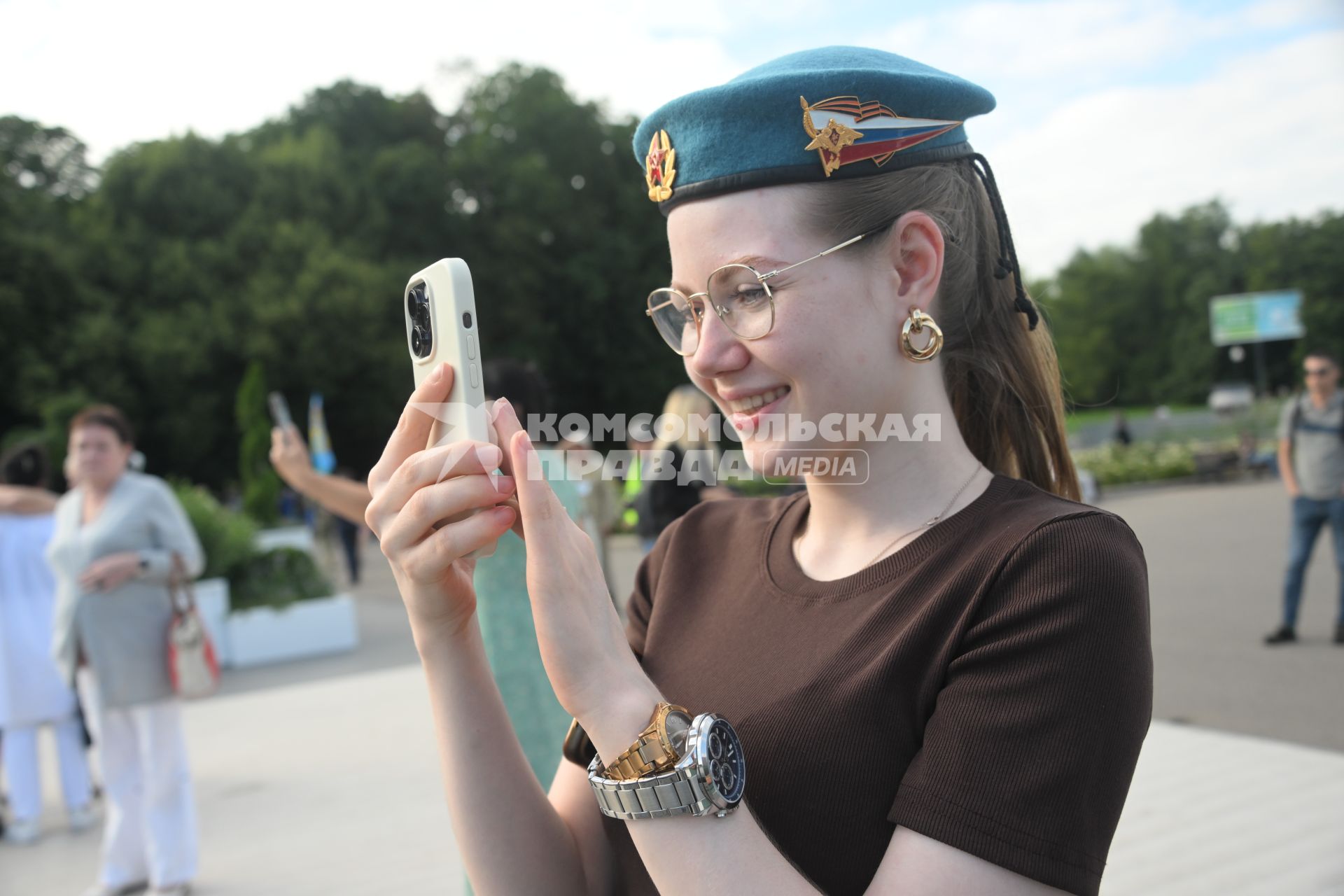 Празднование Дня ВДВ в Москве