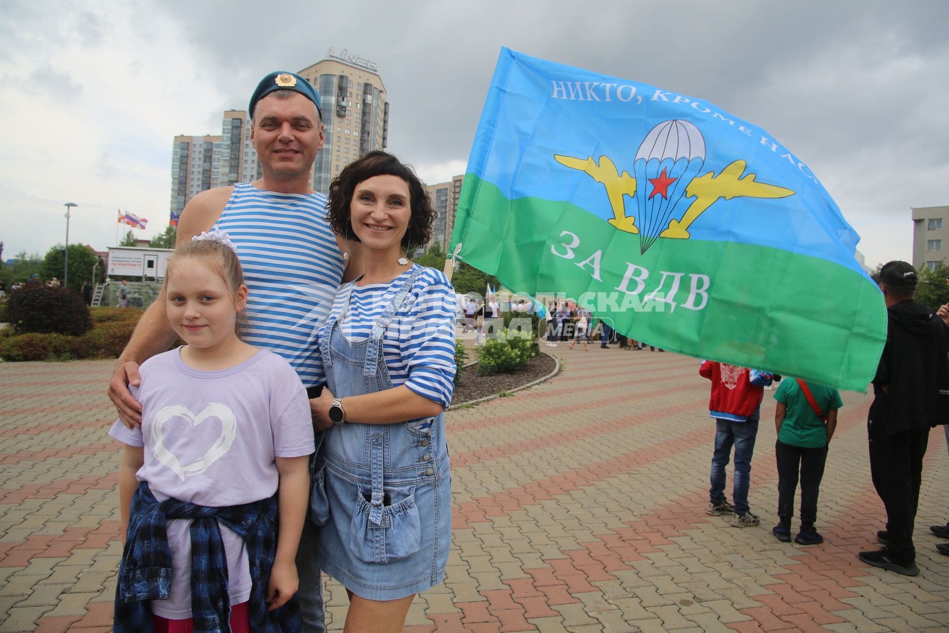 Празднование Дня ВДВ в Красноярске