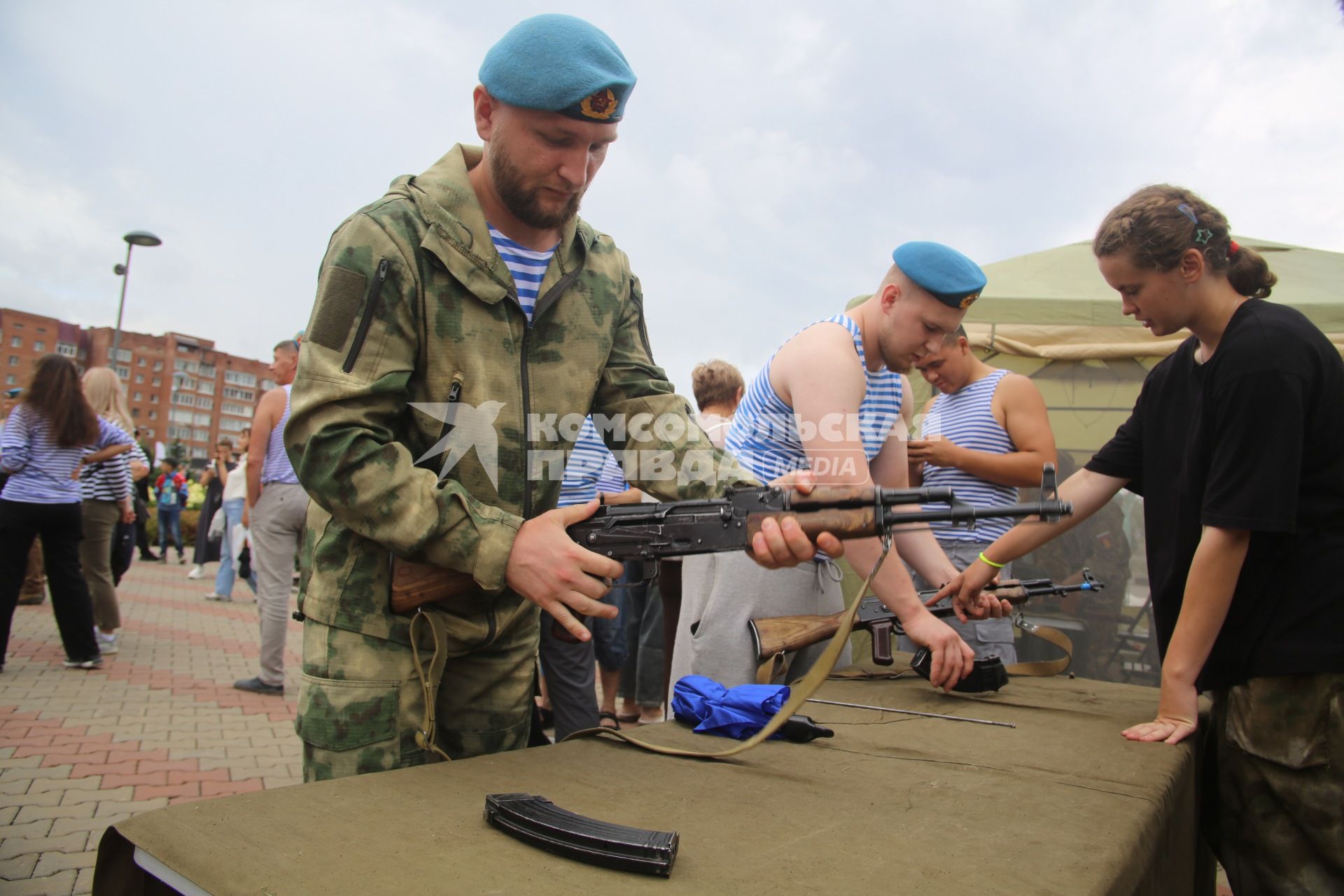 Празднование Дня ВДВ в Красноярске