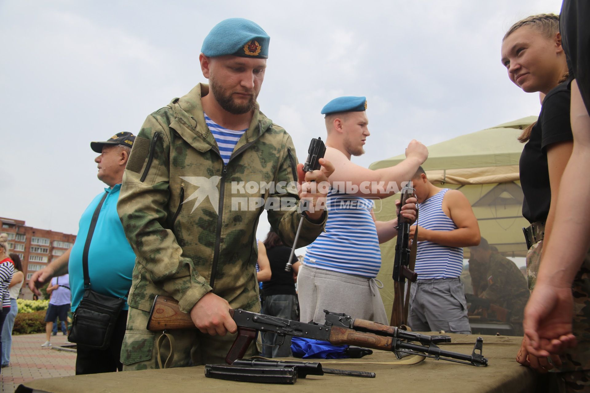 Празднование Дня ВДВ в Красноярске