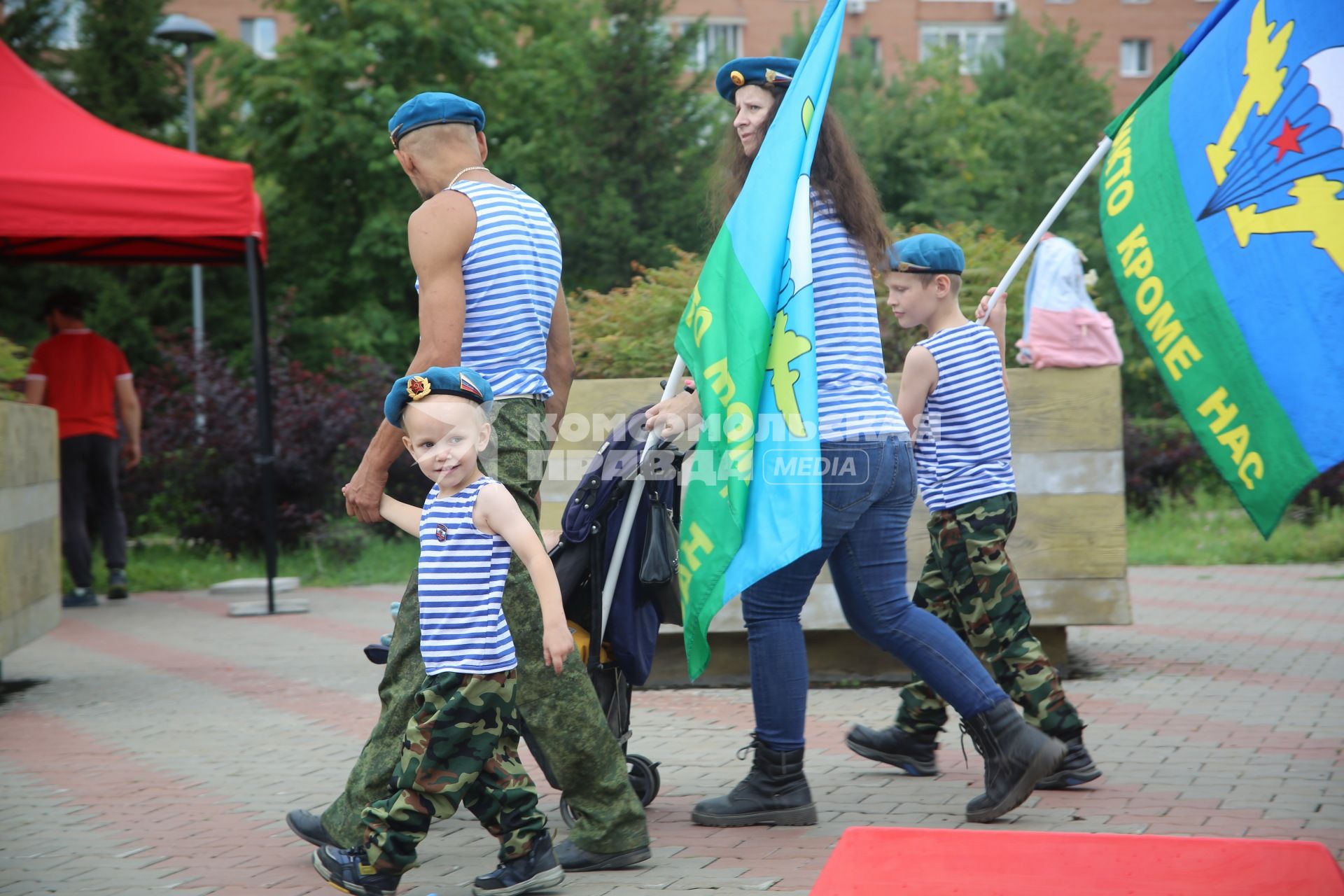 Празднование Дня ВДВ в Красноярске