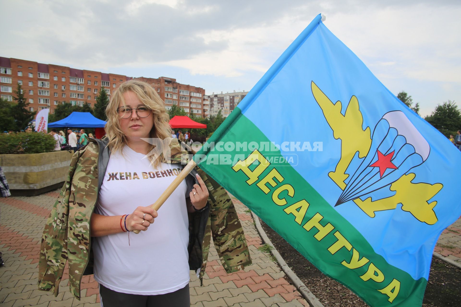 Празднование Дня ВДВ в Красноярске