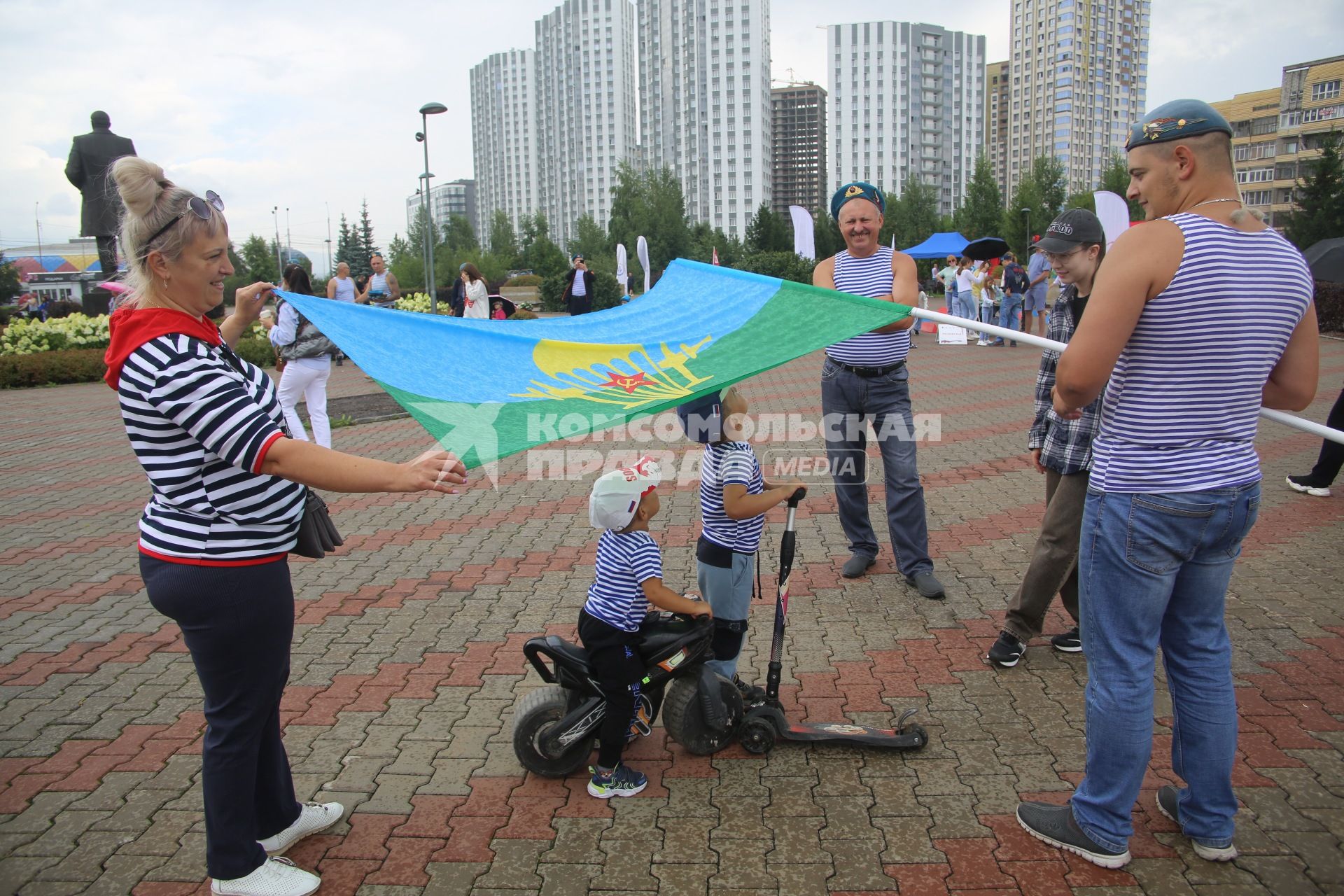 Празднование Дня ВДВ в Красноярске