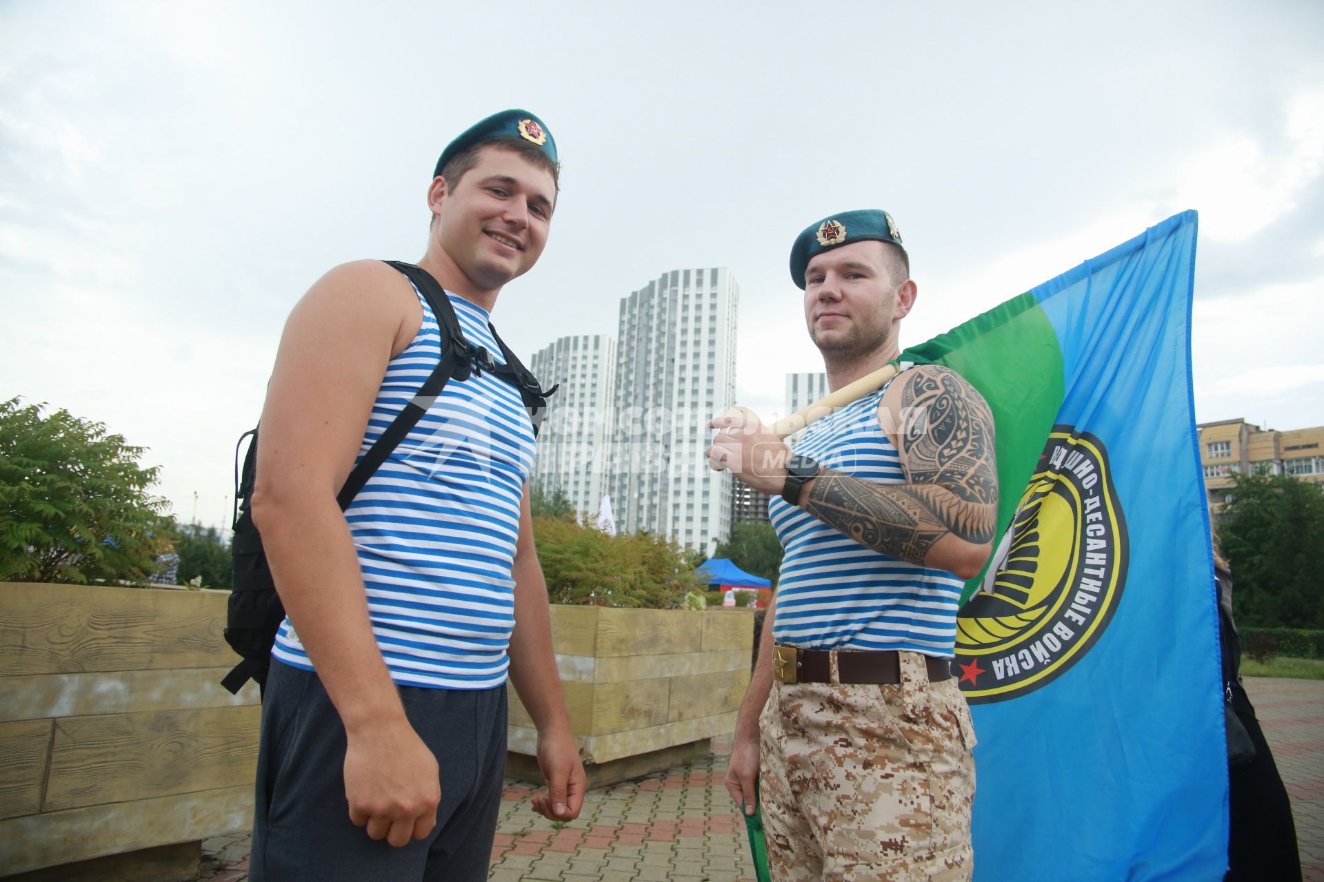 Празднование Дня ВДВ в Красноярске