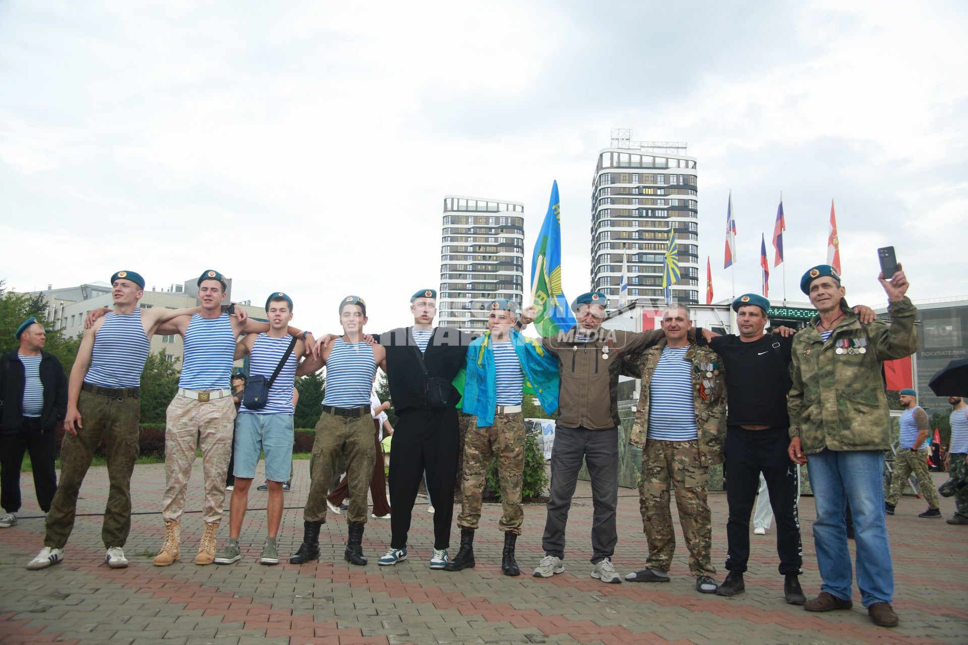 Празднование Дня ВДВ в Красноярске