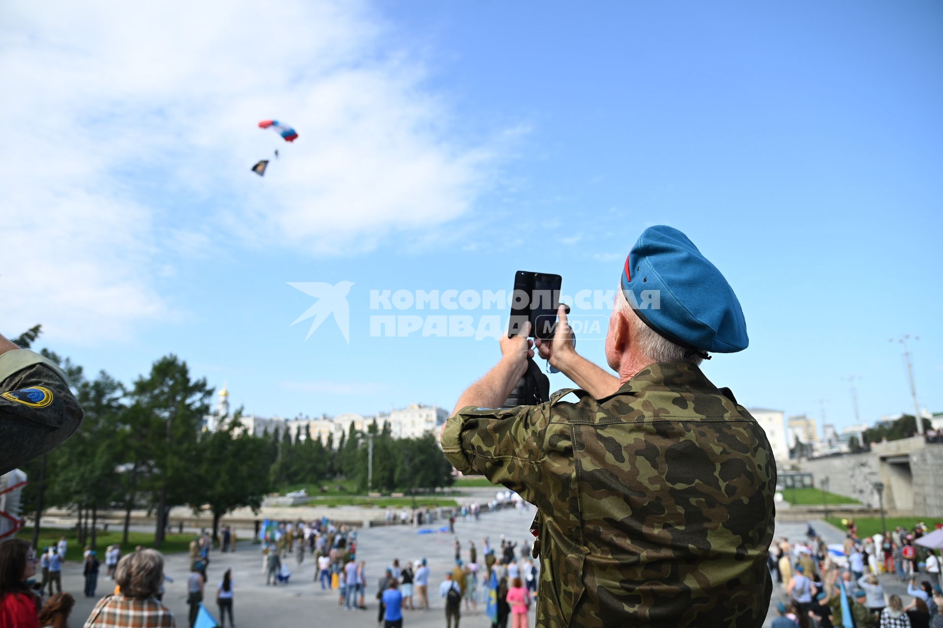 Празднование Дня ВДВ в Екатеринбурге