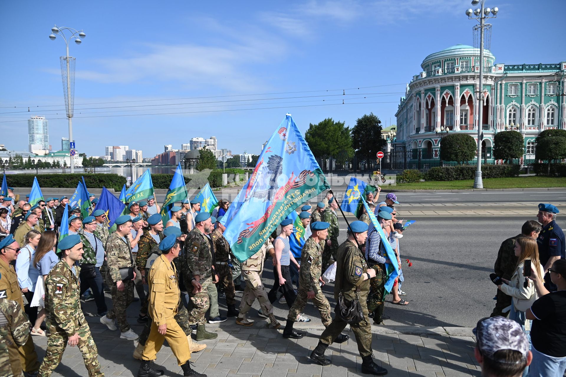 Празднование Дня ВДВ в Екатеринбурге