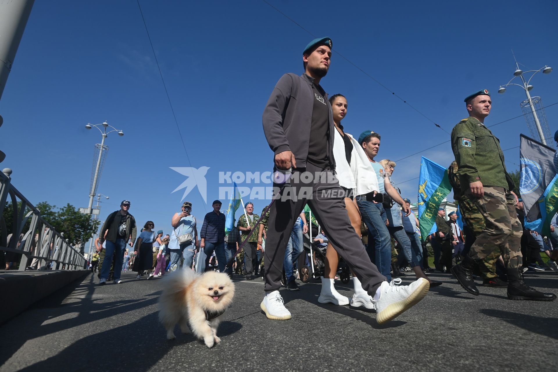 Празднование Дня ВДВ в Екатеринбурге