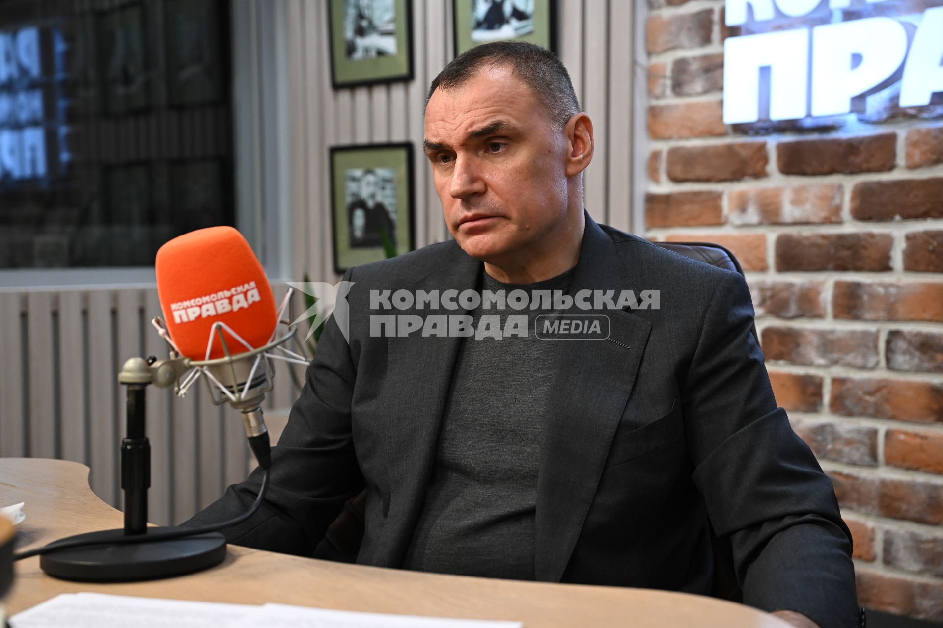 Юрий Зайцев на радиостанции Комсомольская правда\"