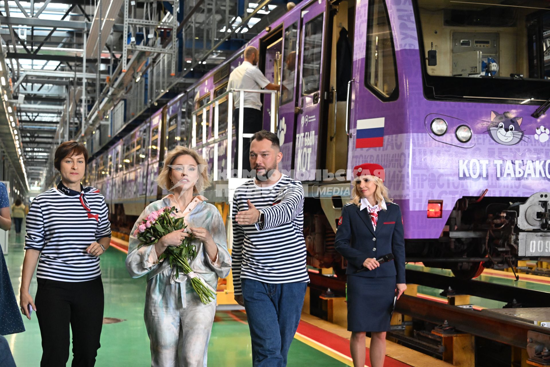 Запуск тематического поезда метро, посвященного памяти Олега Табакова
