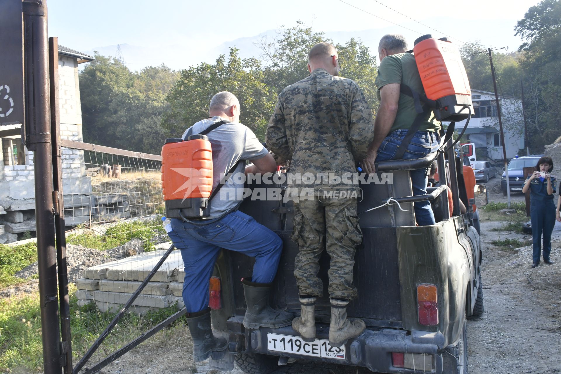 Лесные пожары в Геленджике