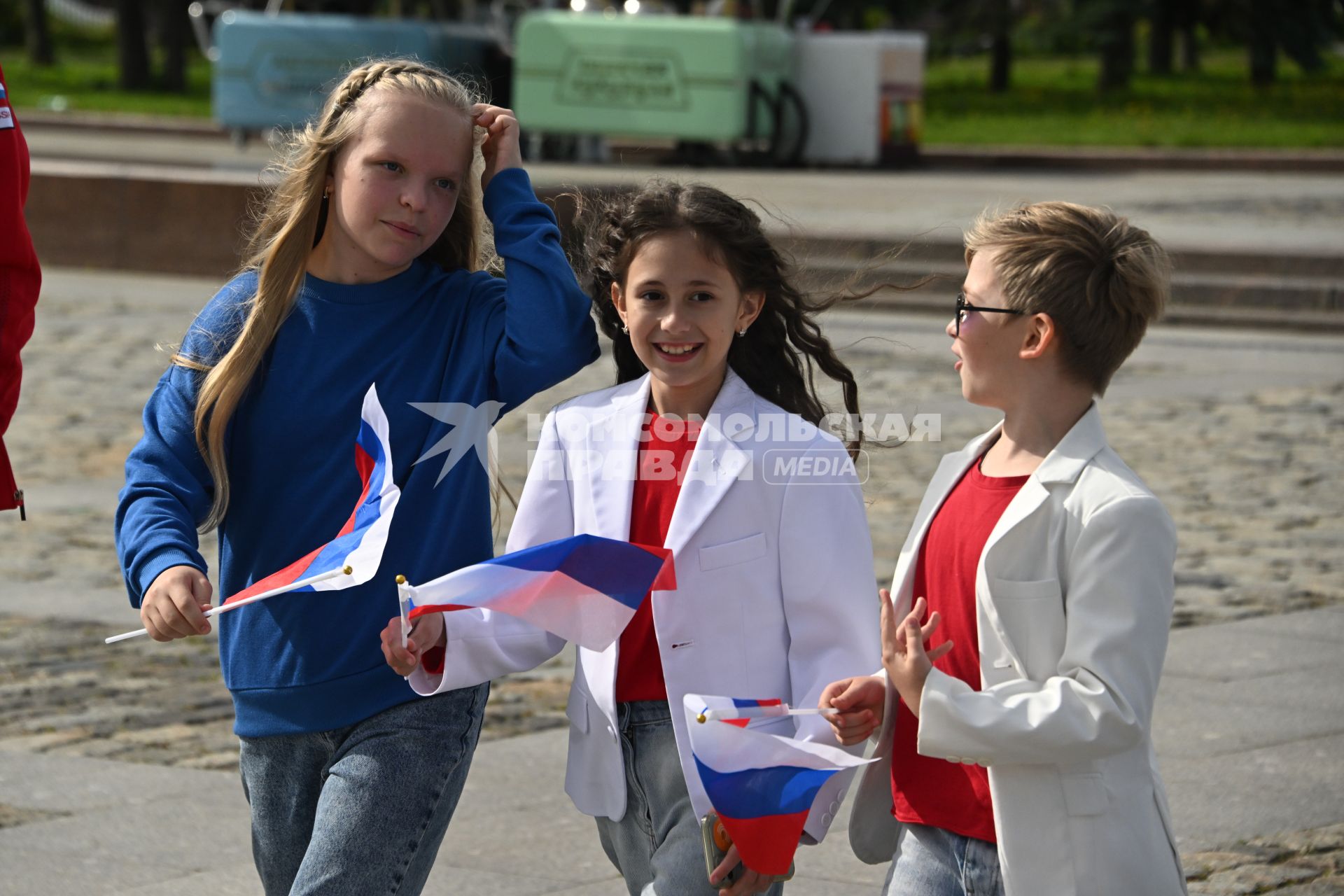 Празднование Дня Государственного флага РФ в Москве