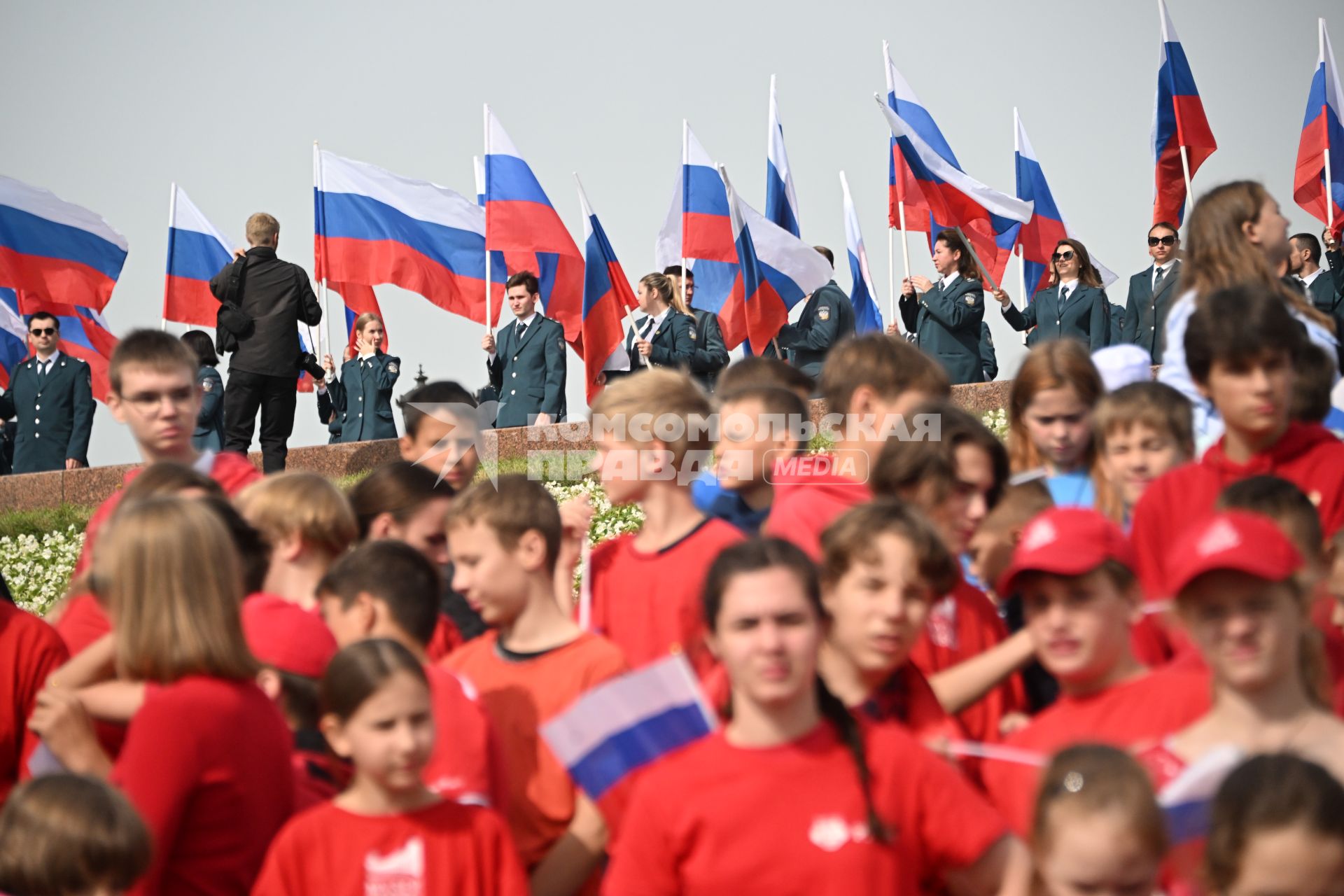 Празднование Дня Государственного флага РФ в Москве