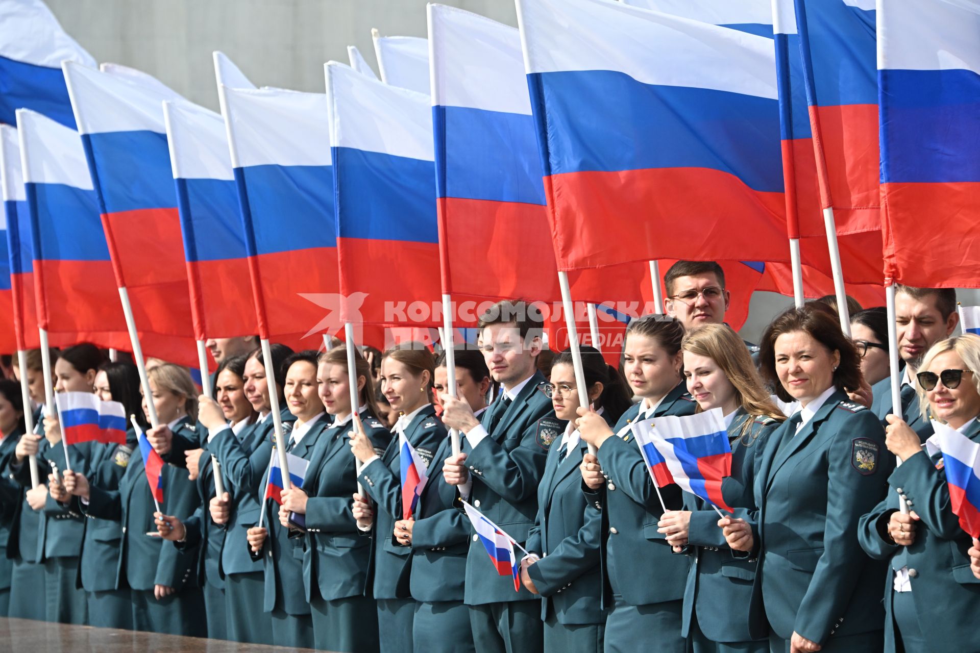 Празднование Дня Государственного флага РФ в Москве