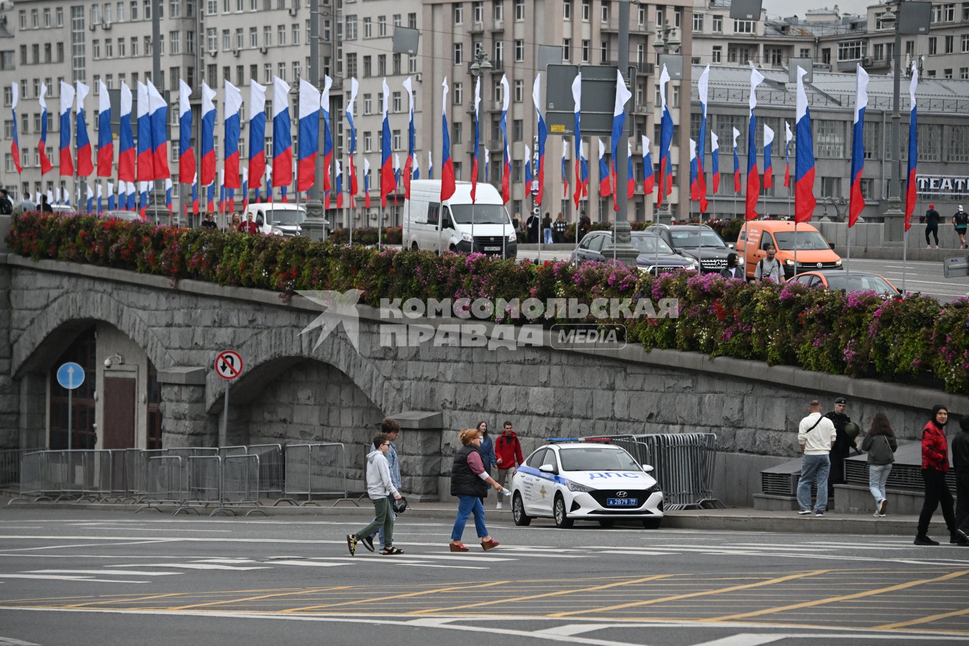 Празднование Дня флага России в Москве