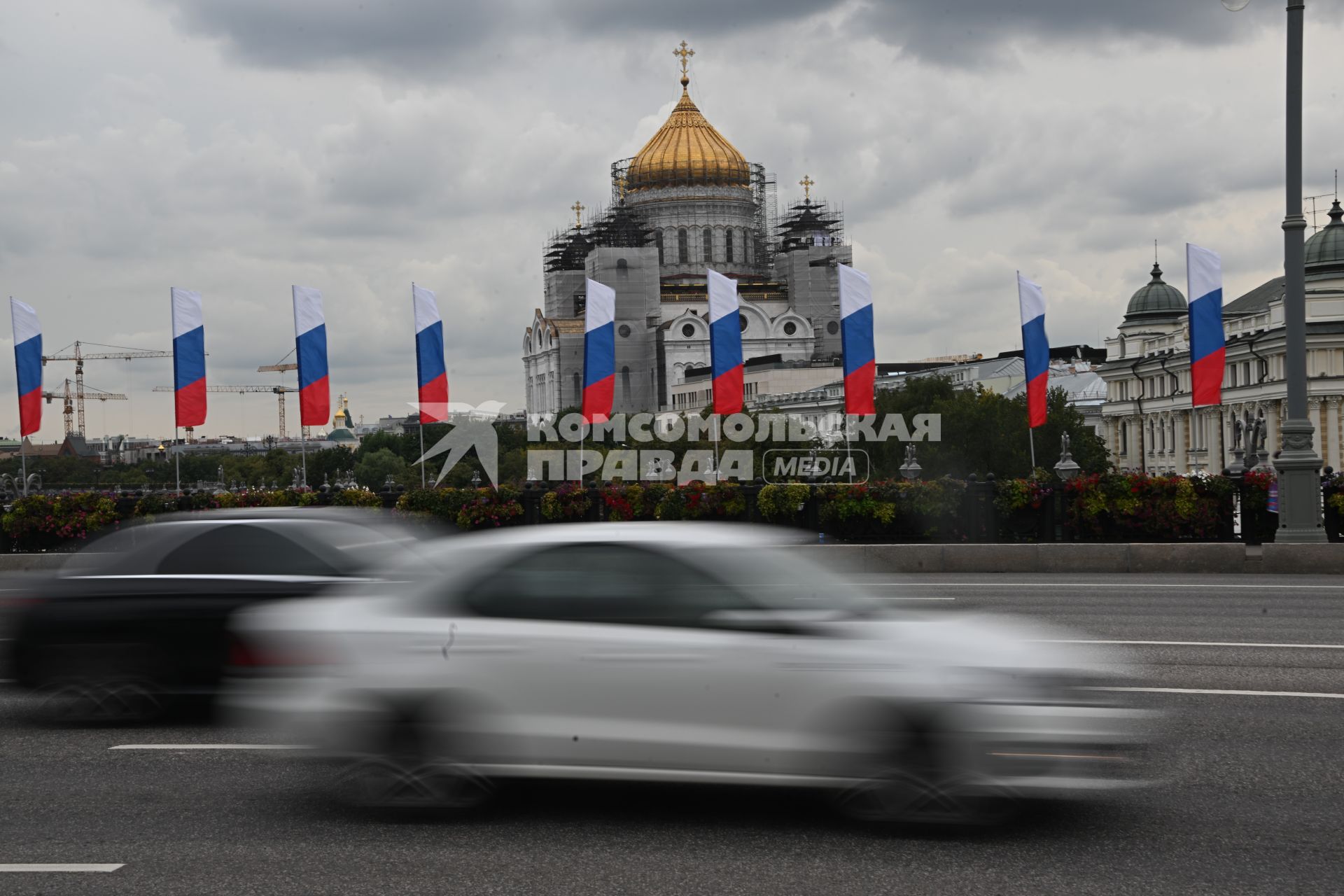 Празднование Дня флага России в Москве