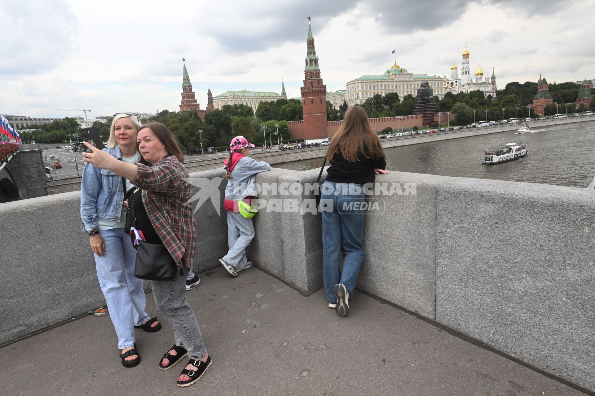 Празднование Дня флага России в Москве