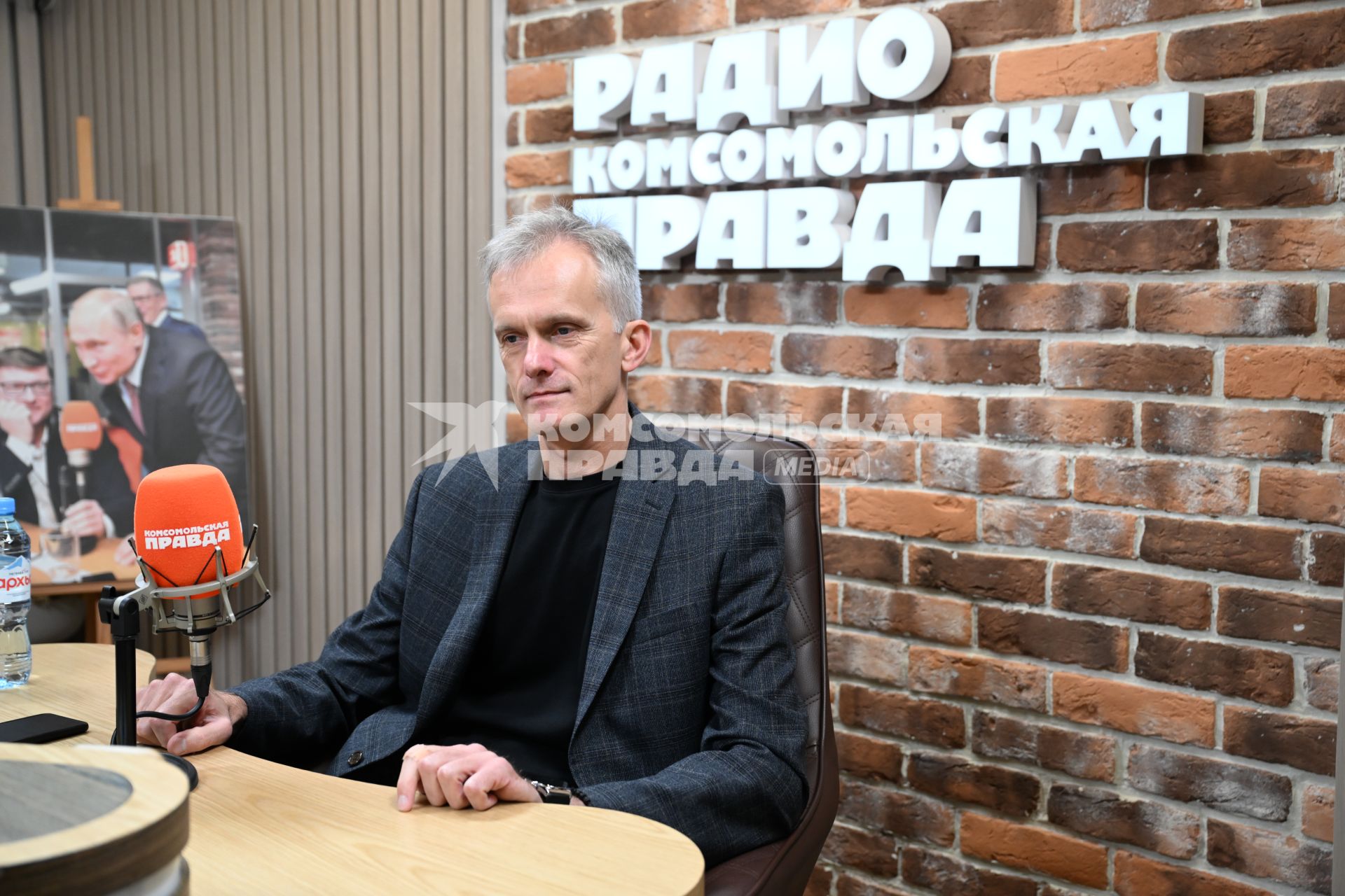 Сергей  Кайкин  на радиостанции Комсомольская правда\"